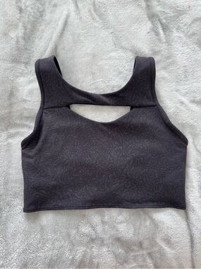Lululemon Black Cropped Cutout Sports Bra